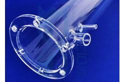 China Fused Silica Quartz Glass Flange Ring Sio2 Translucent Frosted supplier