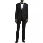 Custom Mens Tuxedo Suit Fashion Slim Fit Black For Special Occasion Formal Wear 2PCS for sale