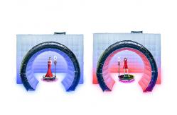 China White Inflatable Photo Booth With Camera Customized Internal RGB Light supplier
