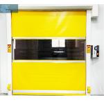                  Yellow Color Roller Fast Rolling Automatic Aluminium Door Shutter Operated High Speed PVC Door              for sale