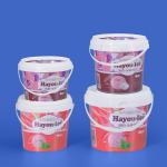 Logo Printing Food Grade White Plastic Buckets and Customizable for sale