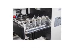 China GIPENG PLC Automatic Roll Label Cutting Machine with Laminator and Slitter supplier