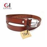 Men's Cowhide Genuine Leather Belt Width 34mm Brown Black Color for sale
