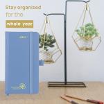 Hardcover Tiny Pocket Planner 2023 Vertical Layout In Light Blue
