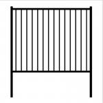 8ft Metal Residential Iron Wrought Fence Commerical Garden Privacy Fence Panels for sale