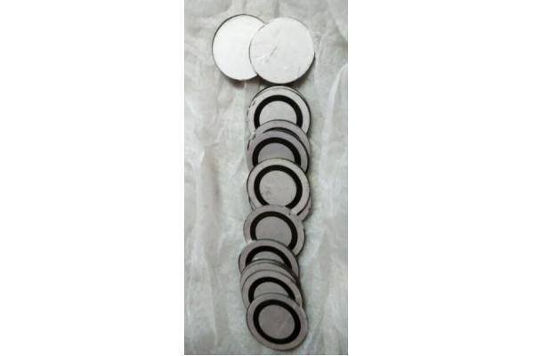 Ring Shape Piezoelectric Element , Piezoelectric Plate Electrodes On The Surface