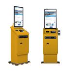 Self Payment Kiosk Card Dispenser Cash Register Scanning Currency Exchange Payment Kiosk Machine with Passport Reader for sale