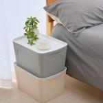4pcs 19L 33L Plastic Storage Organizer Beige Plastic Storage Bins for sale