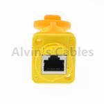 IP65 Ethernet Waterproof RJ45 Connector Plug / Unplug Connecting Mode 1.5A
