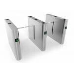 Slim Shape SS304 Optical Drop Arm Turnstile 24V BLDC Stainless Steel Turnstile for sale