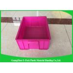Plastic Storage Crates For Packaging , Leakproof Large Plastic Storage Boxes