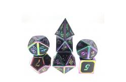 China 12cm Polyhedron Dice Sets Hand Pouring Durable Sturdy 7 Pcs supplier