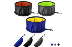 China Collapsible Dog Travel Bowls Portable Pet Water Bowls With Zipper supplier
