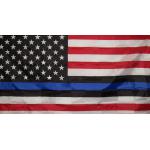 Long-lasting Color Blue Lives Matter Flag Weather-resistant Vibrant Printing for sale