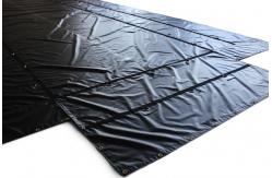 China Blue Steel Tarps With PVC Coated Fabric For Custom Flatbed supplier