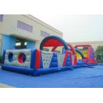 OEM/ODM Long Track Inflatable Commercial Obstacle Course Bouncy Castle Slides