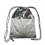 Foldable Camouflage Drawstring Backpack Bag Custom Printed for sale