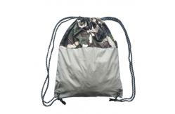 China Foldable Camouflage Drawstring Backpack Bag Custom Printed supplier