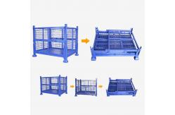 China 1500KG Capacity Folding Stackable 6.0mm Wire Mesh Cage supplier