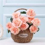 10 French style simulated rose bouquets, wedding decoration flowers, home decorations, simulated rose bouquets for sale