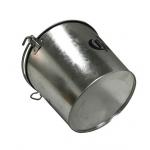 10L Silver Wine Cooler Bucket 0.25mm Galvanized Ice Bucket for sale