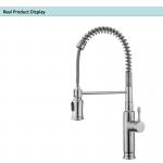 DC4.5-6.5V Motion Activated Sink Faucet Retractable Brushed Nickel Kitchen Mixer Tap for sale