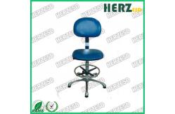 China Cleanroom Anti-static PU leather High-profile Backrest Chair With Footrest supplier