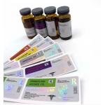 Heat Resistant Holographic PET Offset Printing Glass Vial Labels