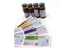 China Heat Resistant Holographic PET Offset Printing Glass Vial Labels supplier