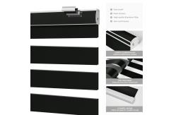 China Home Office Double Layer Blackout Zebra Blind Fabric Dustproof UV Proof supplier