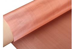 China Red 99.99% Pure Copper Wire Mesh Roll EMF RF Shielding supplier