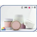 Earth Friendly 4C Printed Candle Packaging Round Cylinder Tube Customized Logo Box for sale