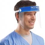 Full Head Mounted Safety Visor Face Shield Customized Logo 230*300*0.2mm for sale