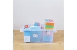 China 5L 15L Yards Clear Car Plastic Organizer Box With Handle supplier