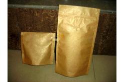 China k Laminated  Aluminum Foil Full PrintingPlastic Bag Gold Stand Up Matte Finish supplier