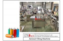 China Semi Automatic Aerosol Spray Paint Can Filling Capping Machine Gas supplier
