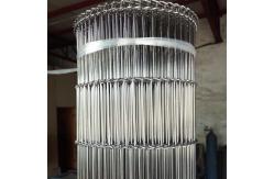 China Food Processing Stainless Steel Wire Flat Chain Link Mesh Conveyor Belt supplier