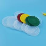 Clear No Toxic 83mm Embossing PE Plastic Lids for sale