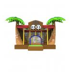 Inflatable Zoo Cartoon Panda Bouncy Castle For Childrens