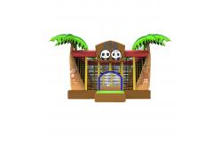 China Inflatable Zoo Cartoon Panda Bouncy Castle For Childrens supplier