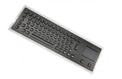 China 20mA Black Metal Keyboard 64 Keys Integrated Touchpad SS Electrophoretic supplier