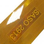 Waterproof SASO 2913 Yellow Reflective Stickers 4inch Width for sale