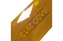 China Metallized SASO 2913 Yellow ECE Certificate Reflective Tape For Saudi Arabia supplier
