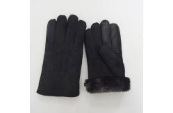 China 2019 original sheepskin shearling 5 fingers winter gloves touch screen supplier