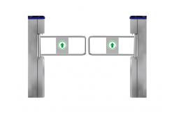 China SUS304 DC24V Swing Barrier Turnstile RS232 With LED Indicator supplier