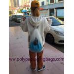 Single Layer Frosted 0.07mm CPE Transparent Backpack Bag For Travel