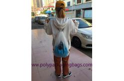 China Single Layer Frosted 0.07mm CPE Transparent Backpack Bag For Travel supplier