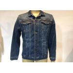 Indigo Trucker Cotton Mens Denim Jacket And Jeans , Slim Fit Denim Jacket Fashion for sale