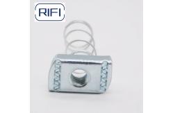 China Zinc Stainless Steel Spring Nuts Silver Electroplated Strut Channel Spring Nut supplier