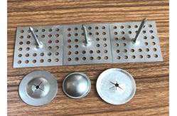 China SS Perforated Base Insulation Anchor Pins, Insulation Hangers With Dome Caps supplier
